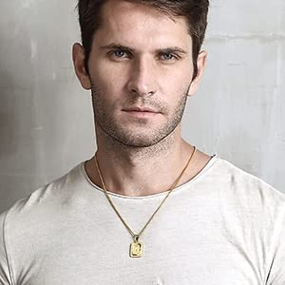 Nilevibes HIP HOP Initial Letter Pendant Necklace,Gold Platd Capital AlphabetA-Z - Picture 16 of 16